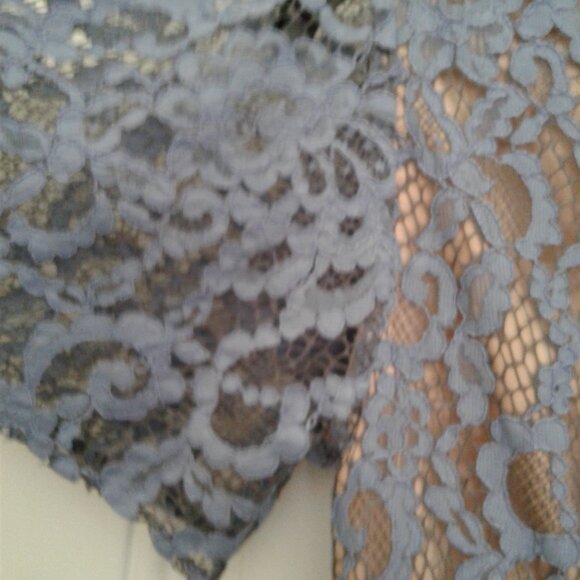 dress- Anthropologie Moulinette Soeurs Genevieve Dress Size 0/XS Blue Lace - Picture 8 of 9